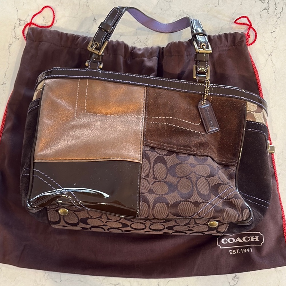 Coach Patchwork Handbag - image 1